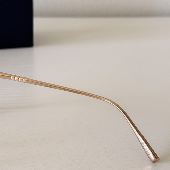 New! Chopard Rose Gold Eyeglasses, Titanium with Chain, VCHF49 0357, Authentic main image 8